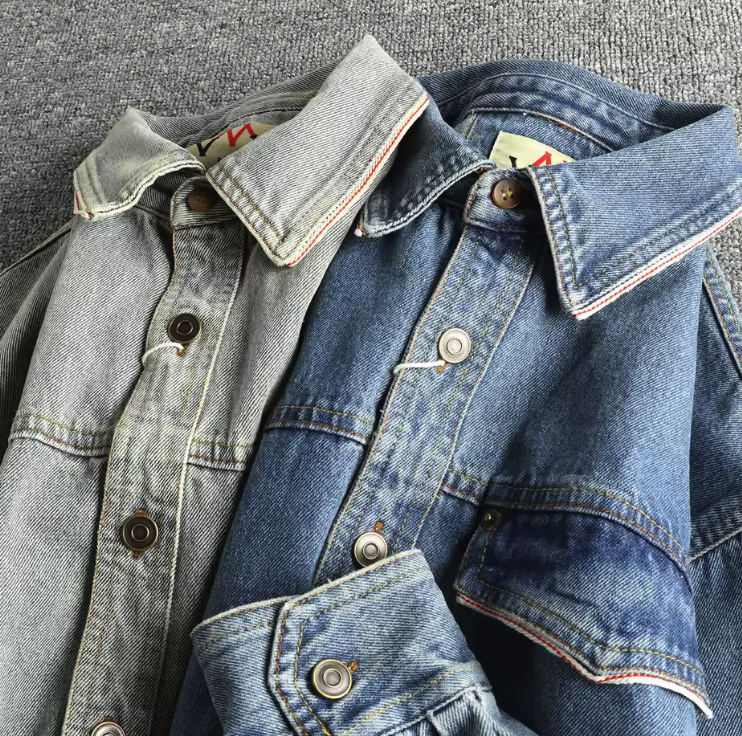 Vintage Cotton Denim Shirt Jacket – Shirtens Edition