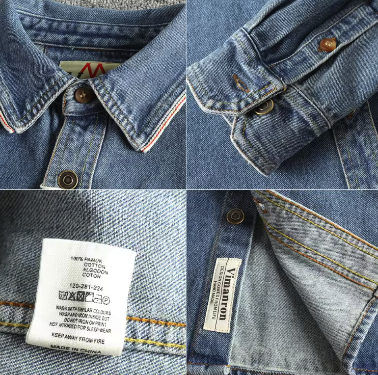 Vintage Cotton Denim Shirt Jacket – Shirtens Edition